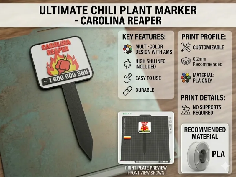 Carolina Reaper label