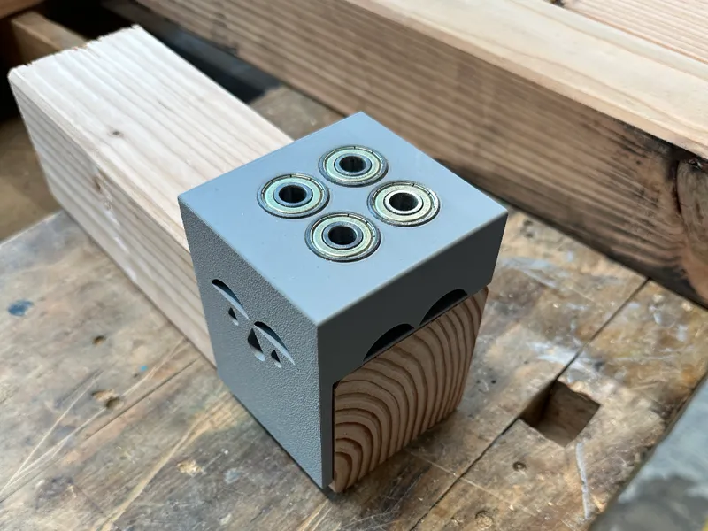 Dübellehre 8 mm für 7 x 7 cm 