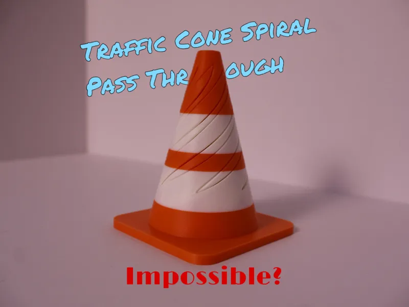 Traffic Cone Spiral Fidget