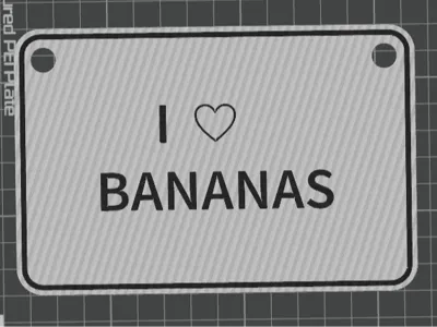 i Love Bananas sign