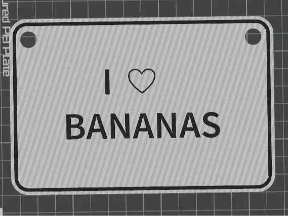 i Love Bananas sign