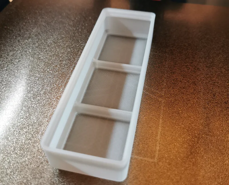1 x 3 gridfinity bin 21mm high (no magnets)