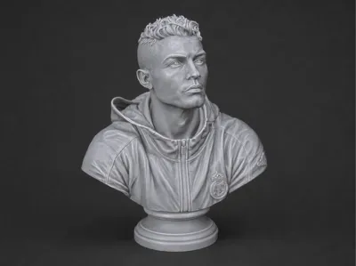 Cristiano Ronaldo Bust -CR7 Football Legend Statue