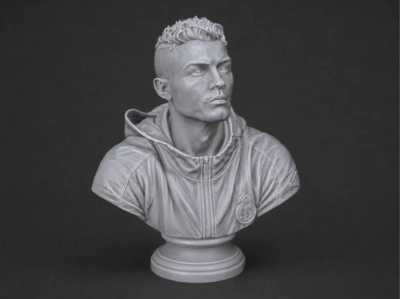 Cristiano Ronaldo Bust -CR7 Football Legend Statue