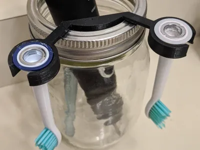 Sonicare brush-head mason jar holder