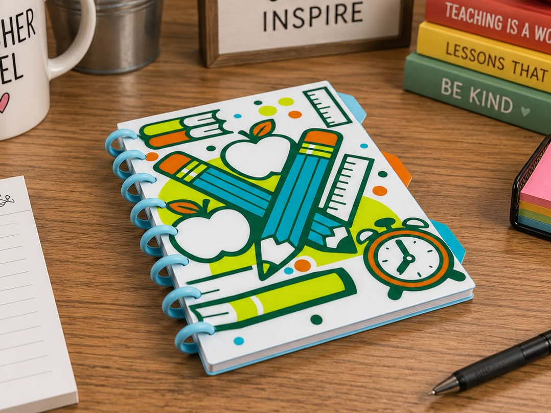 Teacher School Theme Notebook A5 - 1