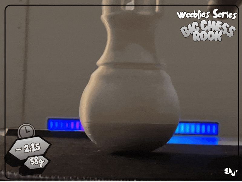 Weeblies Series - CHESS ROOK V1 Wobble Toy NOAMS