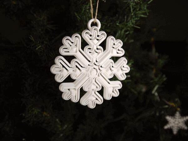 Snowflake Fidget Ornament