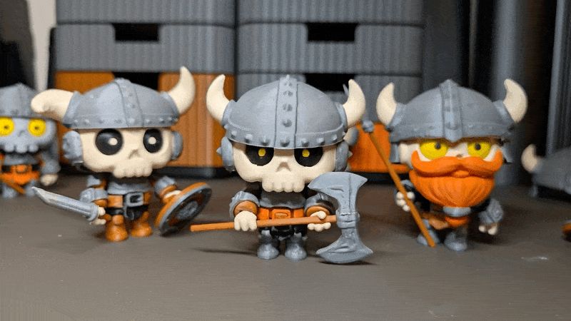 Skullbotz: Viking Raiders - Cute Articulated Toys