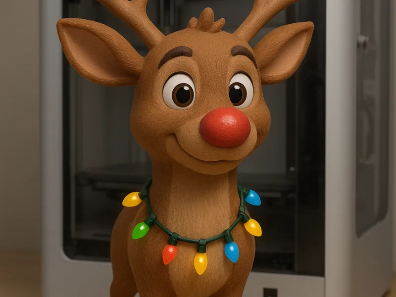 Rudolf  mit Weinachtskette