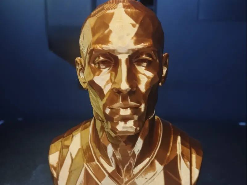 Bust Kobe Bryant  Modern Art - Low Poly Tribute