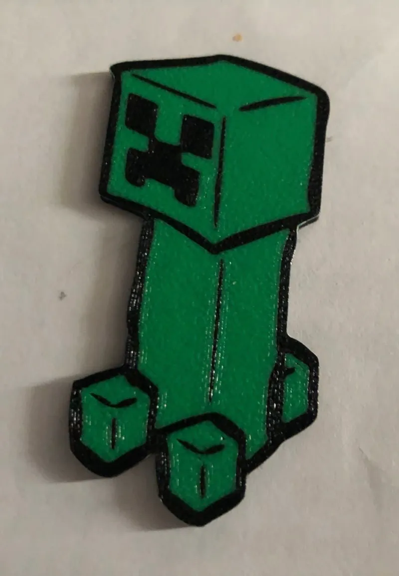 Minecraft Creeper fridge magnet