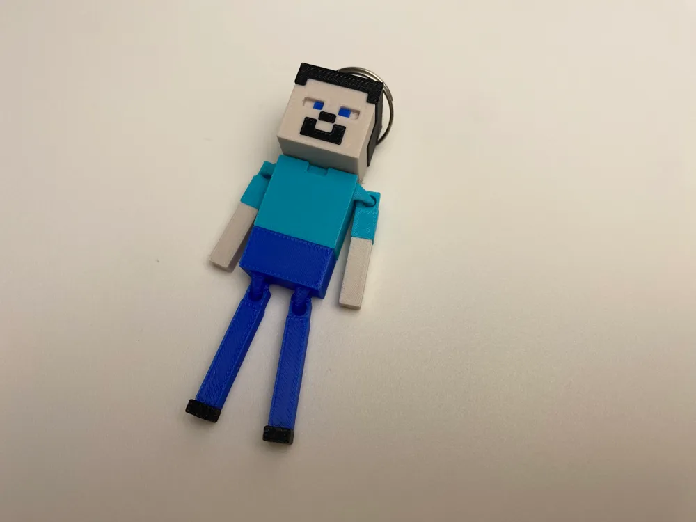 Minecraft Steve Articulated Key Ring Character AMS by @Beast-Lab ...