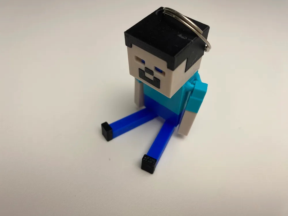 Minecraft Steve Articulated Key Ring Character AMS by @Beast-Lab ...