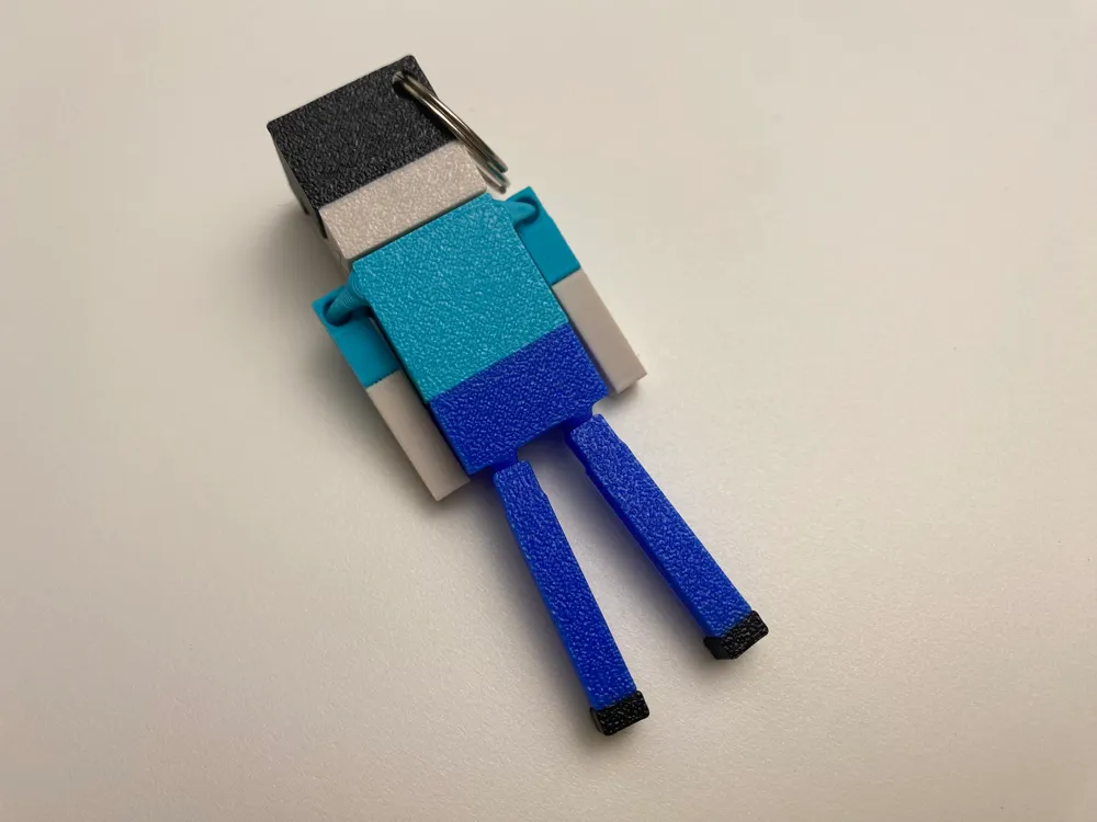 Minecraft Steve Articulated Key Ring Character AMS by @Beast-Lab ...