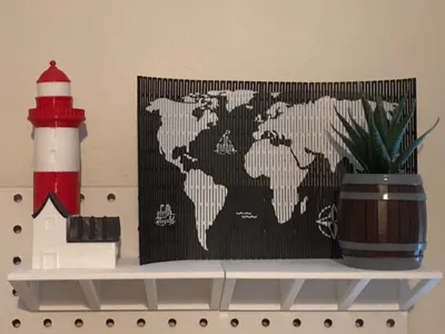 Tiling Pegboard Shelf--Print in Place, No Supports