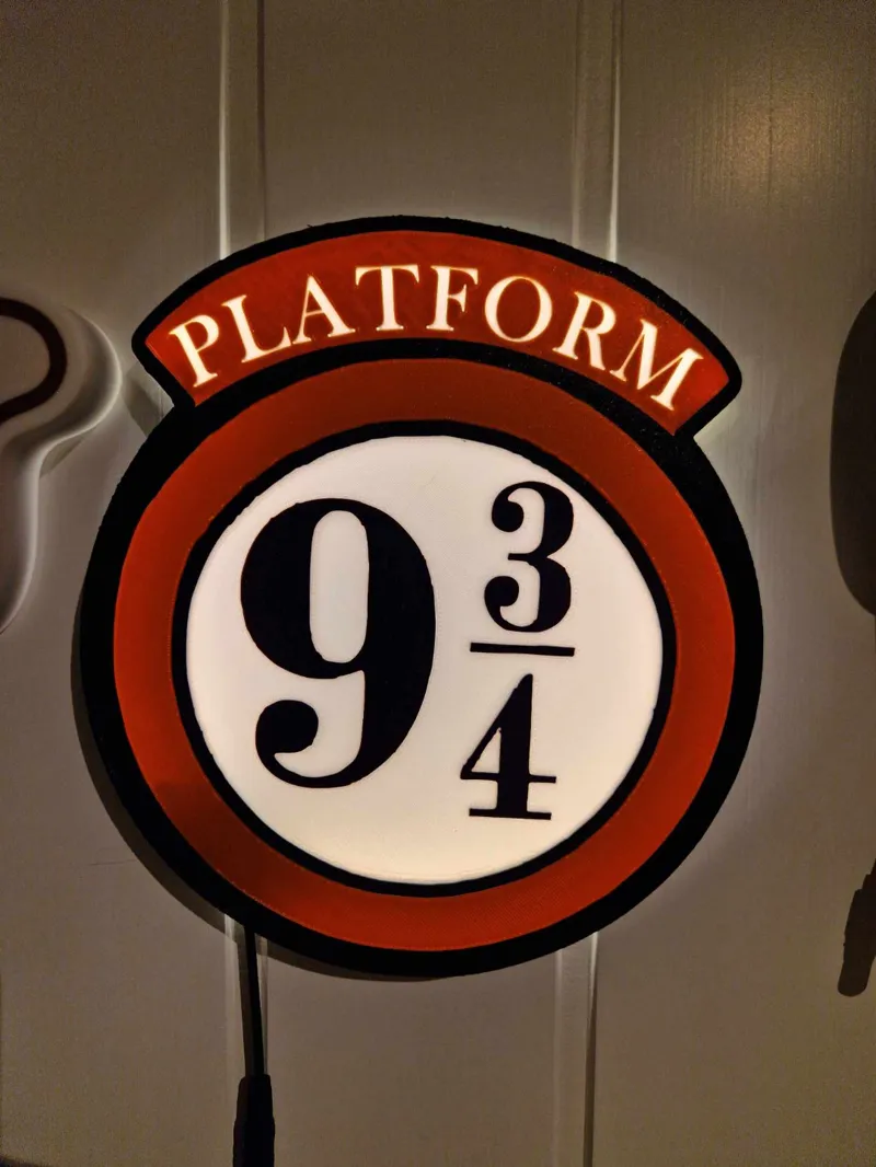 Platform 9 3/4 - Harry potter Light box