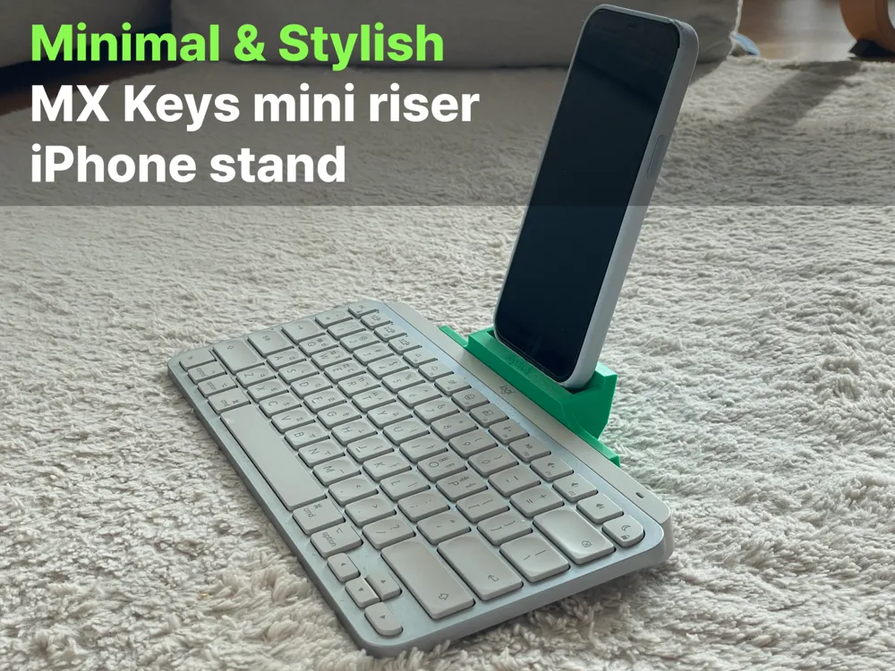 MX Keys Mini riser and iPhone stand by Master of Moon & wind - MakerWorld