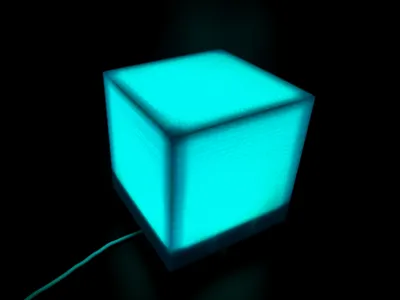 Cube glow led lamp 