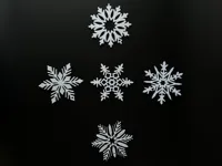 Flocon de neige décoratif 3D — photo 1