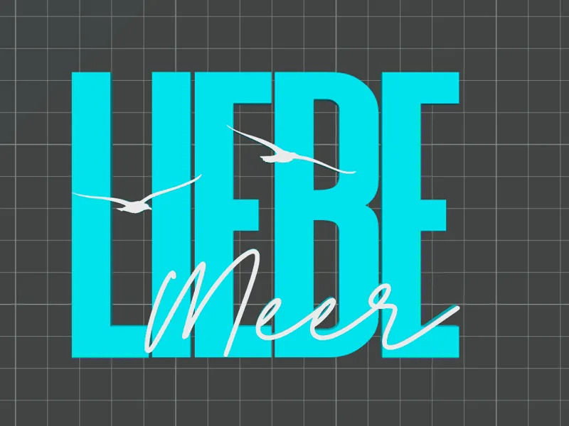Schriftzug Meerliebe