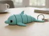 Flexible Dolphin Keychain
