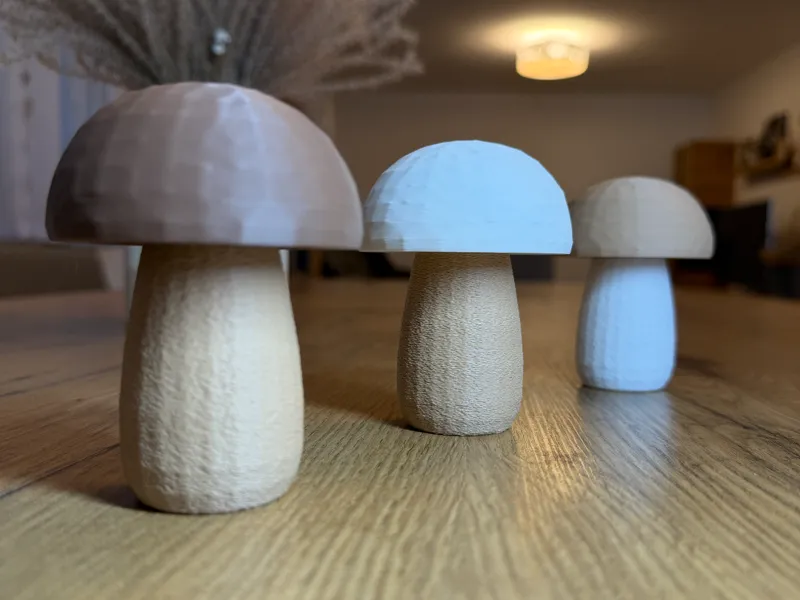 Minimalist Mushroom Decor Figure