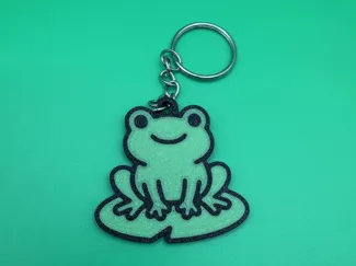 Froggy Keychain (Lilypad Edition)