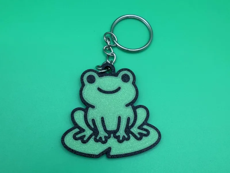 Froggy Keychain (Lilypad Edition)