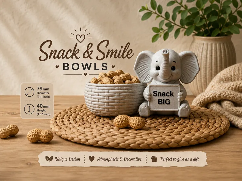 Elephant Snack & Smile Bowl