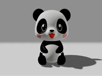 Süßer kleiner Panda