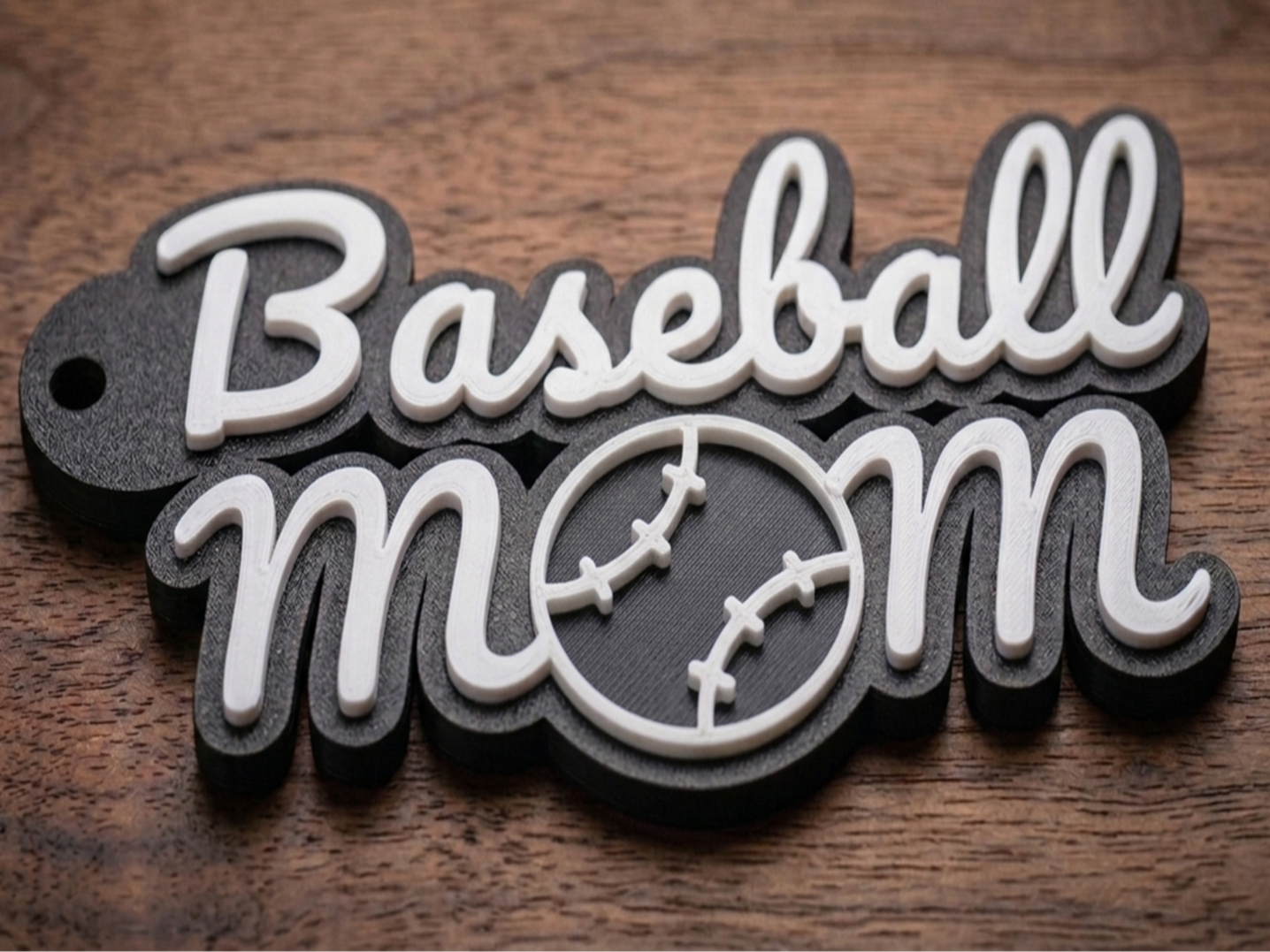 "Baseball Mom" Keychain - NO AMS