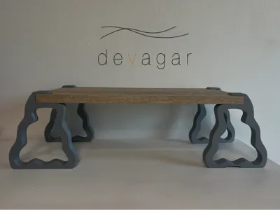 eleva | Minimal Desk Shelf Supports | devagar