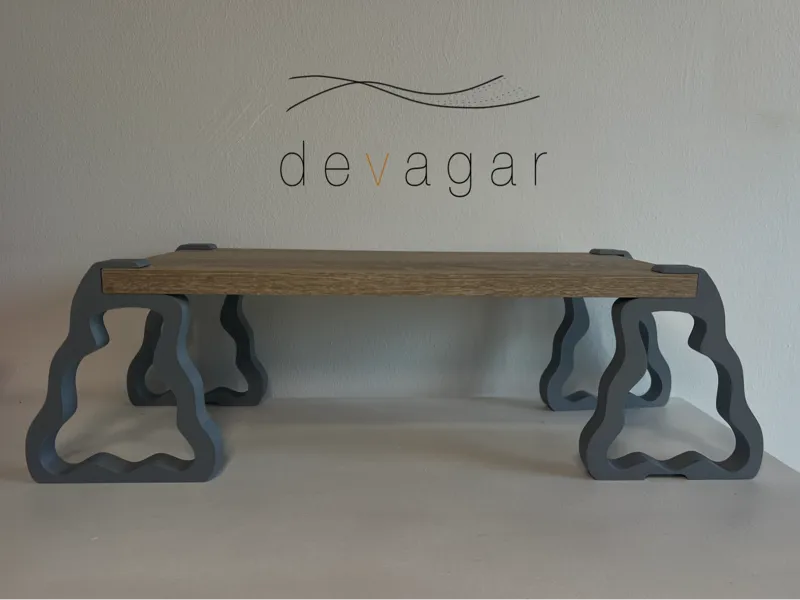 eleva | Minimal Desk Shelf Supports | devagar