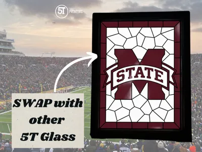 Mississippi State Bulldogs light (swappable glass)