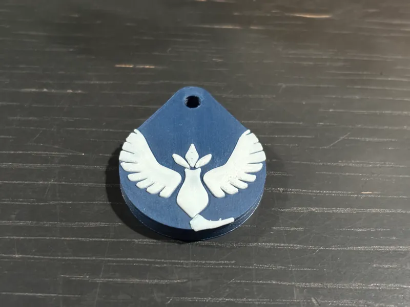 Pokemon GO Team Mystic NFC Keychain