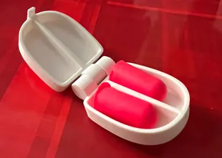Actually Decent-Looking, Print-in-Place Hinged Earplug Case