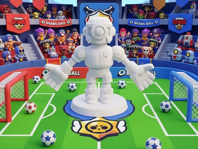 Brawlstar robot goalkeeper 