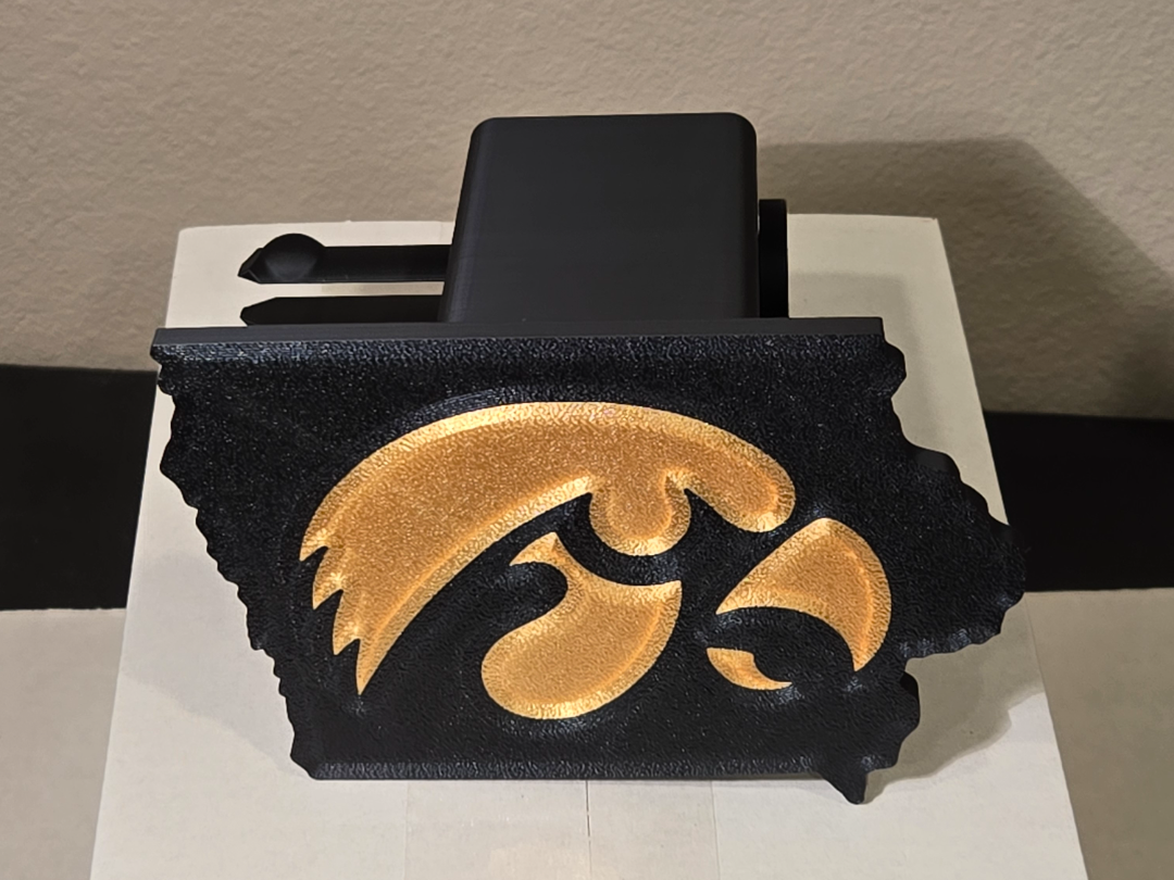 Iowa Hawkeyes 2" Trailer Hitch Cover