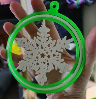 SnowFlake Spinning Ornament