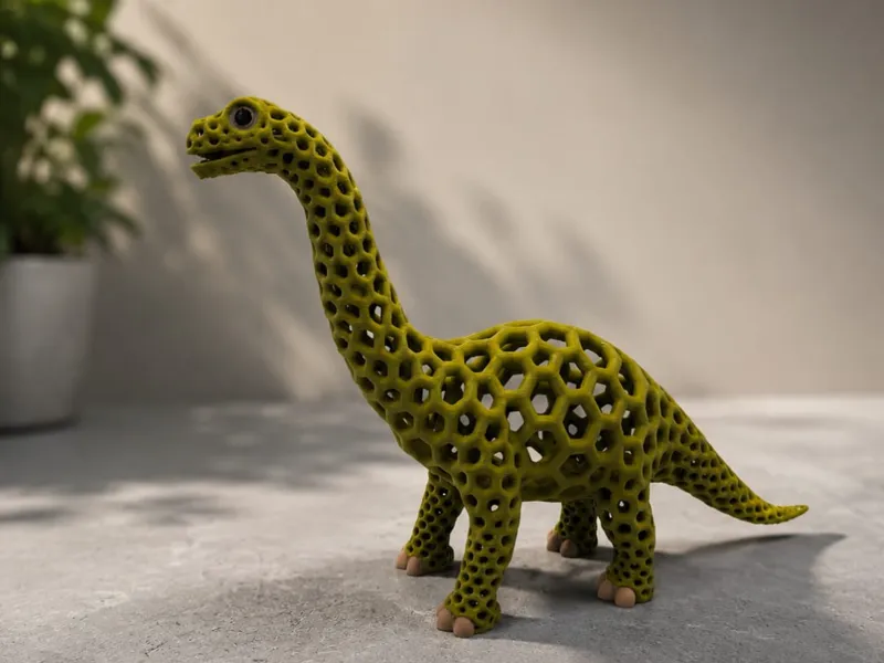 HexaRex #3 Brachiosaurus – Cute Voronoi Dinosaur