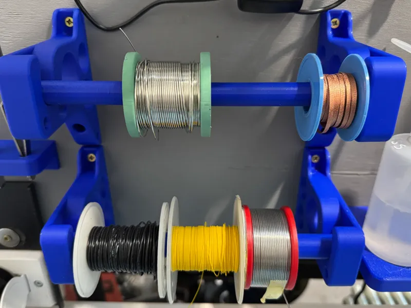 20 and 16mm Reel Holders for Solder, bonding wire.