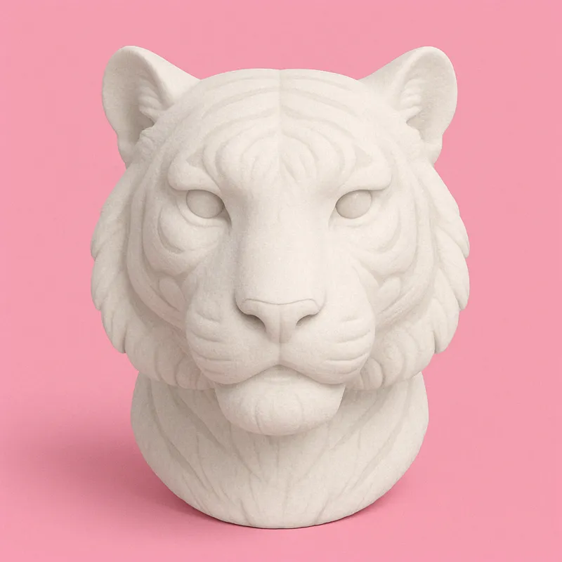 Chinese Zodiac Tiger Head Model
