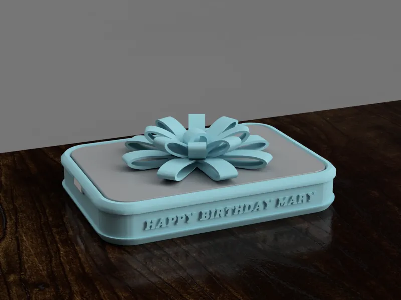 Customizable Mechanically Locking Gift Card Box