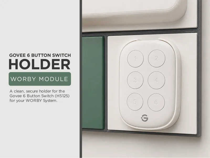 Govee 6 Button Switch Holder - WORBY Module