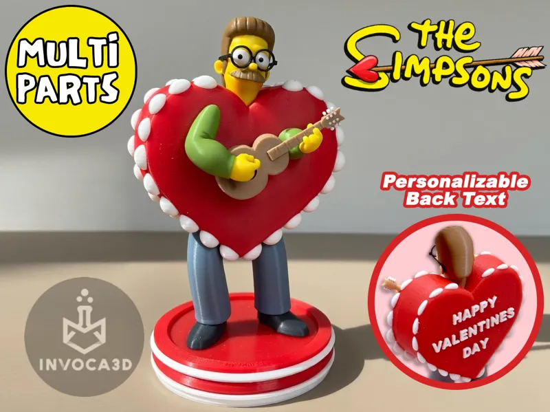 Ned Flanders - Heart - Valentines Day - Simpsons