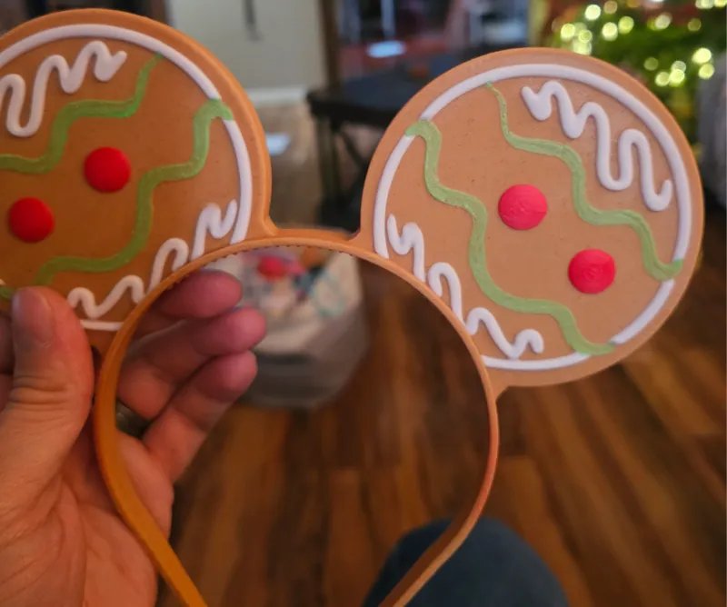 Wearable Gingerbread Ears Minnie Mickey Mouse Ears