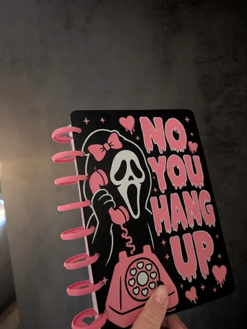 Adorno temático: Scream ghostface discbound halloween notebook — vista de referencia 3