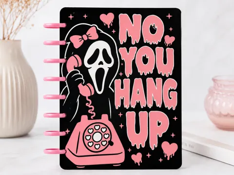 Adorno temático: Scream ghostface discbound halloween notebook — referencia de MakerWorld