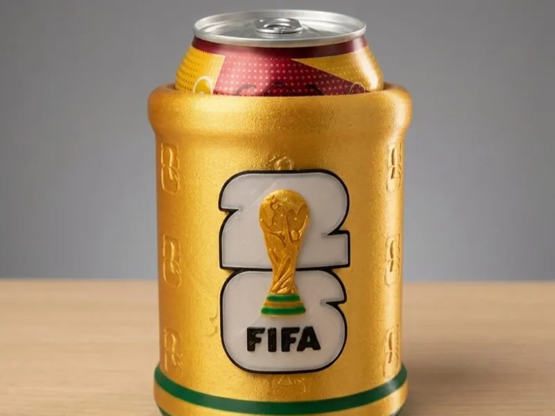 Can Koozie Reloadable - World Cup